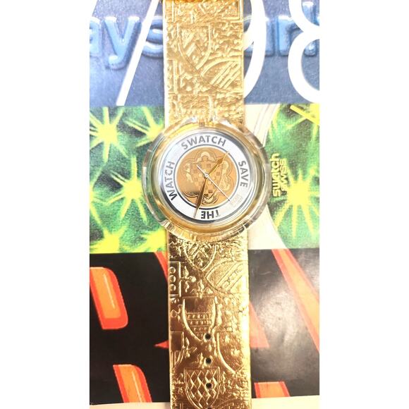 Swatch watch GUINEVERE PWK169 1992 Pop New Old Stock with case and battery - Picture 3 of 8